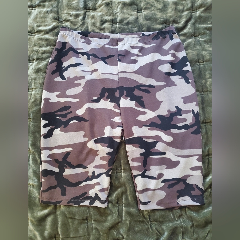 Camo Biker Shorts